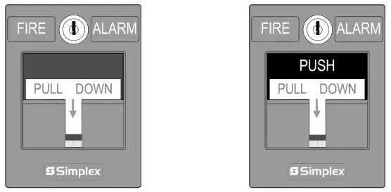 Simplex 2099 9757 Single Action Model Pull Station