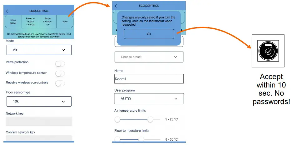 Elektro importoren IP21 Room Snow Melting Exxact - SAVE SETTINGS