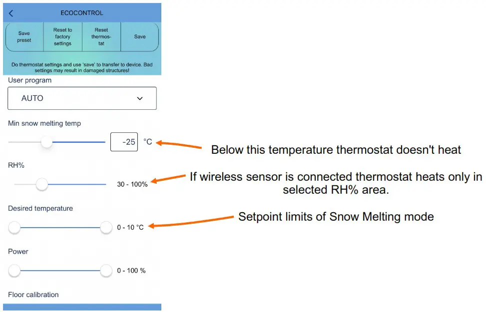 Elektro importoren IP21 Room Snow Melting Exxact - SNOW MELTING