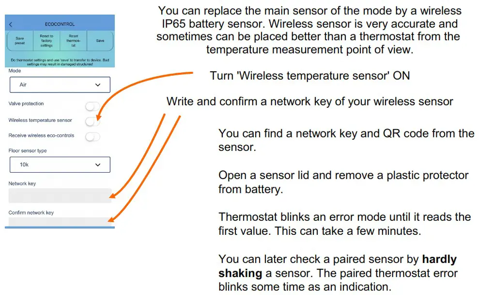 Elektro importoren IP21 Room Snow Melting Exxact - WIRELESS SENSOR