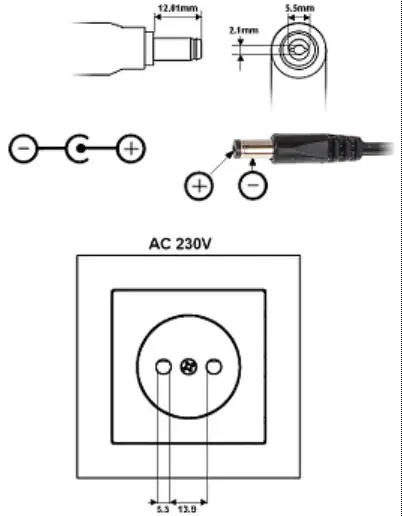 DELTA 12V P100 Switching Adapter - Product Overview