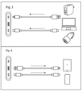 RAVPOWER- RP-PB195- PD -Pioneer- 10000mAh- 20W -2-Port- Power- Bank- FIG 3