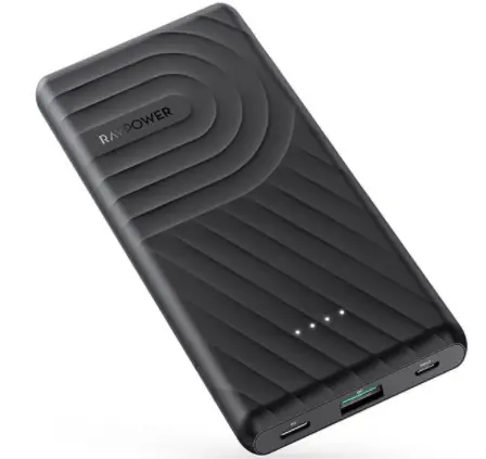 RAVPOWER- RP-PB195- PD -Pioneer- 10000mAh- 20W -2-Port- Power- Bank- FIG