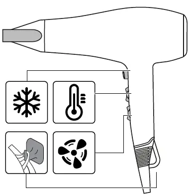 Tefal HV5519K0 DC Hair Dryer 1