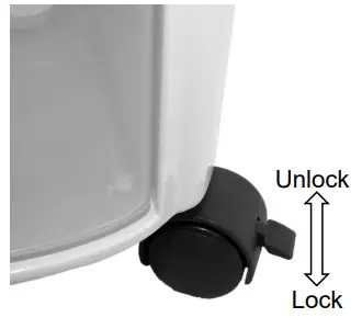 anko Evaporative Cooler lever up.