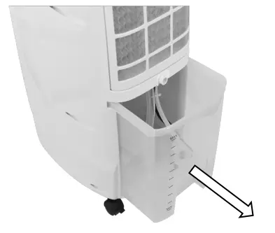 anko Evaporative Cooler spillage.