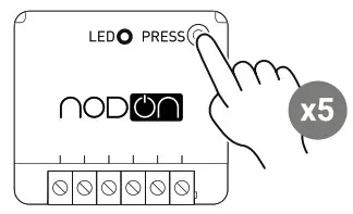 NODON SIN 4 RS 20 Zigbee Roller Shutter Relay Switch - CALIBRATION OF THE ROLLER SHUTTER 1