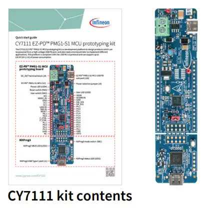 infineon CY7111 EZ PD PMG1 S1 MCU Prototyping Kit - fig10