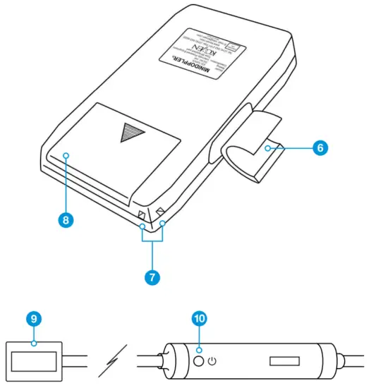 KOVEN ES 100VX Handheld Mini Vascular Doppler - FRONT