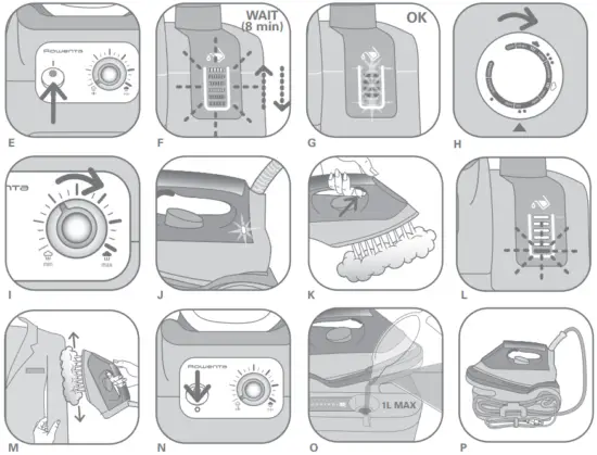 Rowenta DG5060F0 Water Control - USE