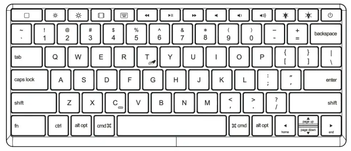 Gold Cherry A2233 Floating 12.9 Inch 360 Degree Swivel Trackpad Smart Case for IPad - Key Function