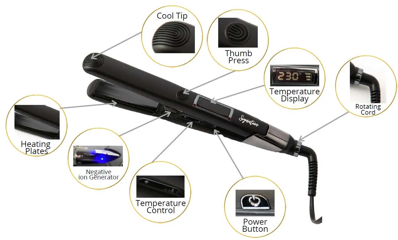 Signature SBDS-003 Midi Hair Straightener and Curler-FIG1