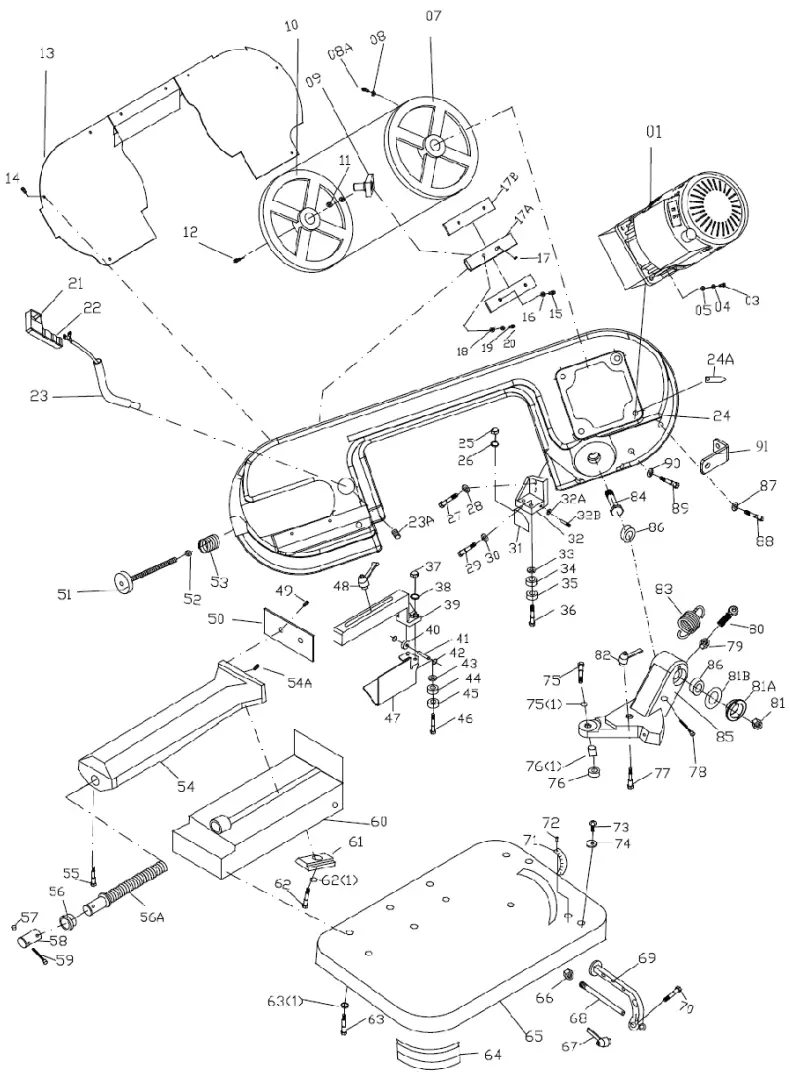 EUROBOOR EBS.500 Portable Band Saw - 10