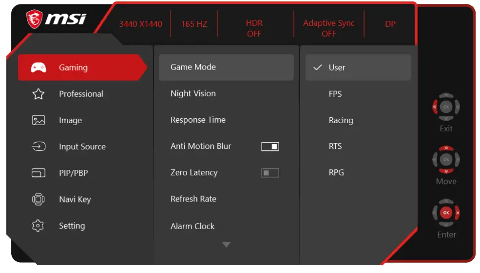 msi 343CQR MPG ARTYMIS LCD Monitor-fig6