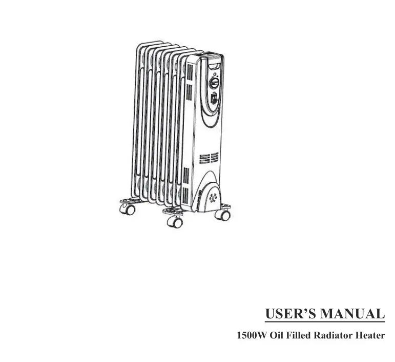 COSTWAY HD907-7 1500W Oil Filled Radiator Heater User Manual