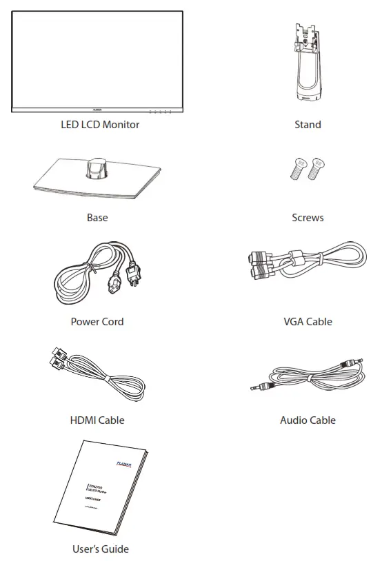 PLANAR PXN2700 27 Inch HD LED LCD Monitor - fig