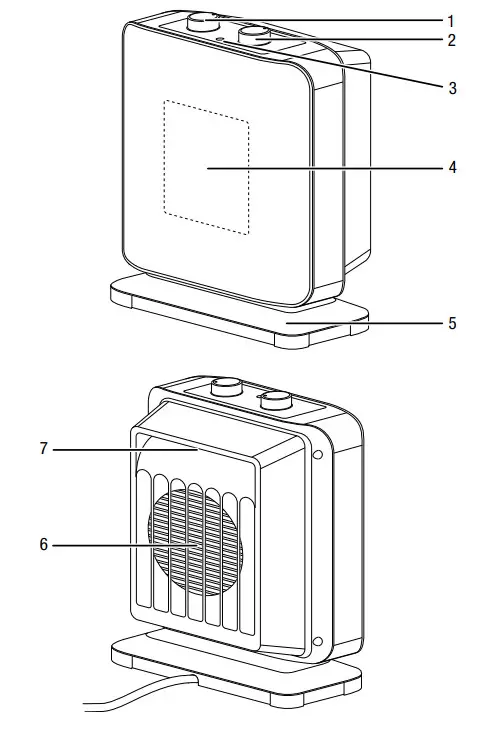 Trotec TFC 15 E ceramic Fan Heater - figure 2