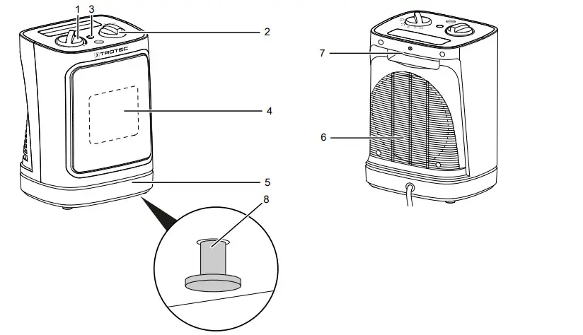 Trotec TFC 15 E ceramic Fan Heater - figure 3