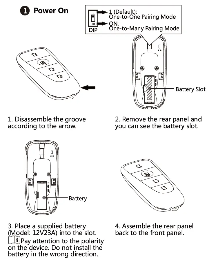HIKVISION UD20281N Wireless Keyfob FIG 2