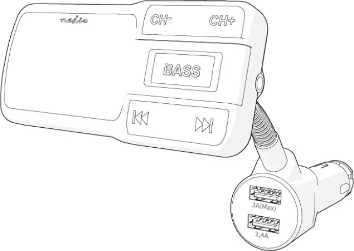 Nedis Catr101bk Fm Audio Transmitter User Manual