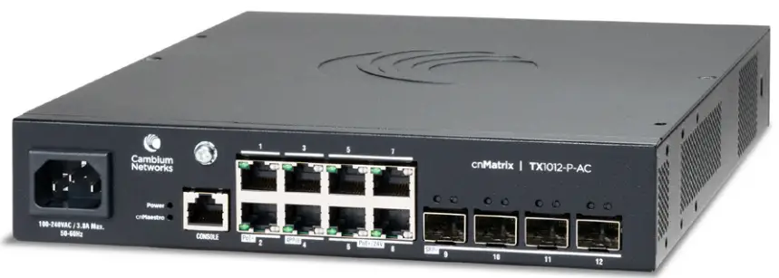 cambium networks TX 1K Tower WISP Switches Port Connectivity - Passive mode