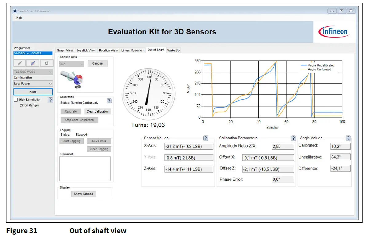 Infineon TLE493D 3D Magnetic Sensor 2 Go evaluation kit-31