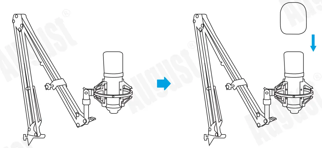 augustint REC100 USB Studio Microphone - fig 6
