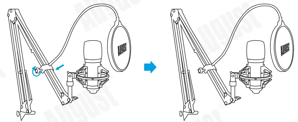 augustint REC100 USB Studio Microphone - fig 7