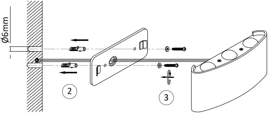 Paul Neuhaus 9488-21 Carlo LED Wall Light E