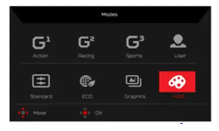 Acer LCD Monitor -Hot key1