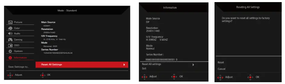 Acer LCD Monitor -Information