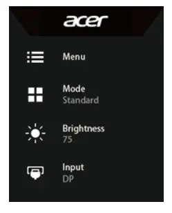 Acer LCD Monitor -Main page