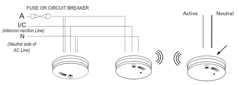 QUELL Q2300W Photoelectric Smoke Alarm - CIRCUIT 2