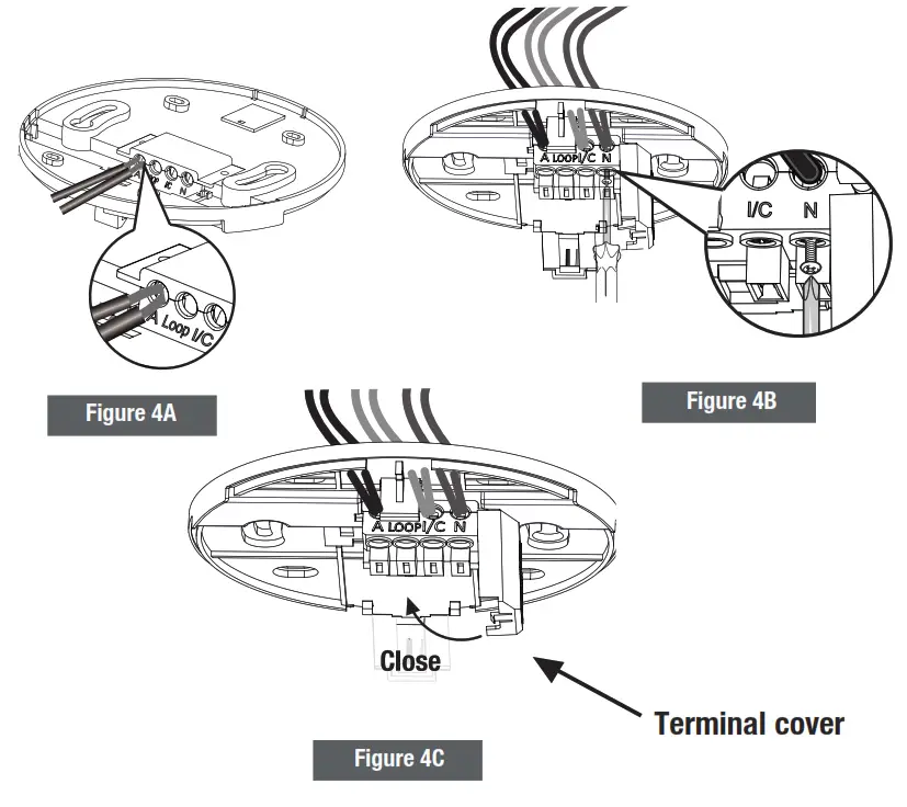 QUELL Q2300W Photoelectric Smoke Alarm - Terminal cover2