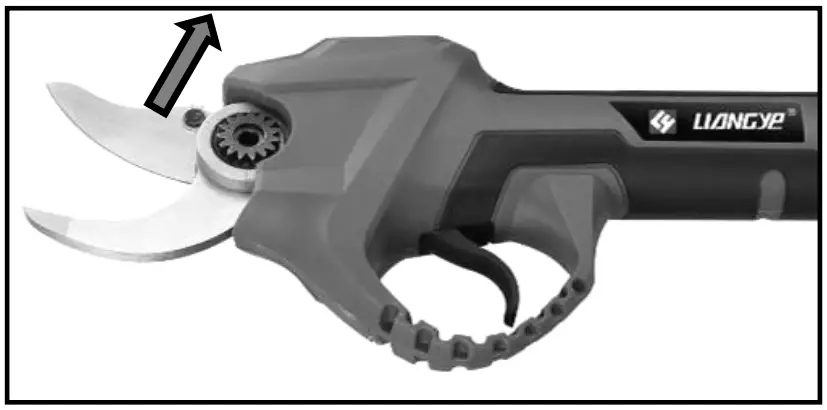 Replace the upper shear blade