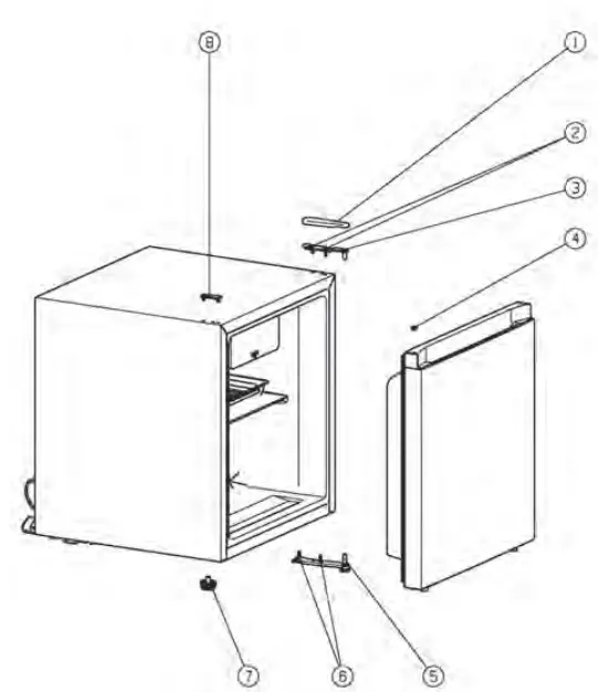 Hisense RC16C1GBE Freestanding Compact Refrigerator - fig 4