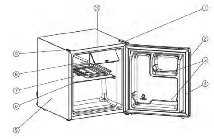 Hisense RC16C1GBE Freestanding Compact Refrigerator - fig 5