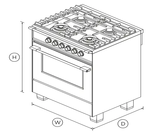 FISHER PAYKEL OR30SCG4R1 Gas Range - Fig