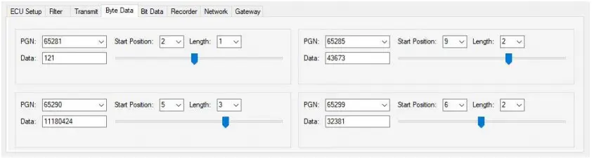 Softwares JCOM1939 Monitor ProPro-X-Byte Data Editing –