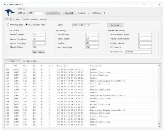 Softwares JCOM1939 Monitor ProPro-X