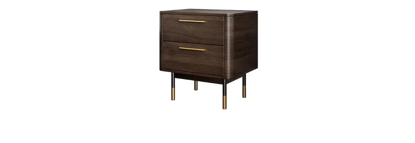 Jasiway J-s2016n-wt 2-drawer Walnut Nightstand Instruction Manual