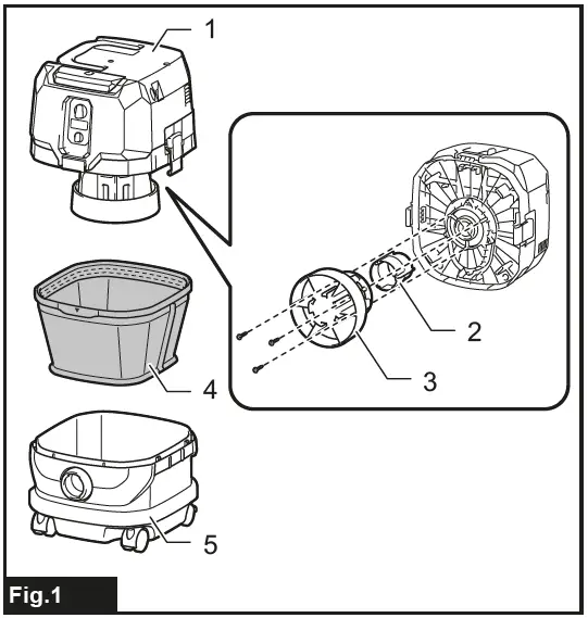 makita GCV01, GCV03 Cordless Vacuum Cleaner-2