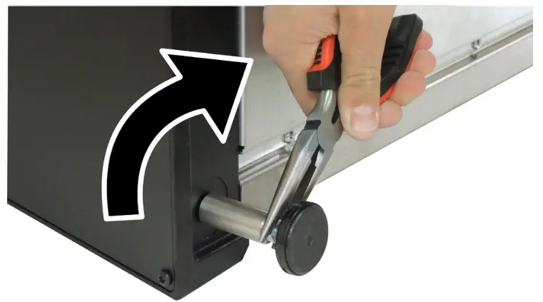 GOLD MEDAL 8552 00 001 hot Diggity Pro X Roller Grill Non Stick Rollers Spacer Installation3