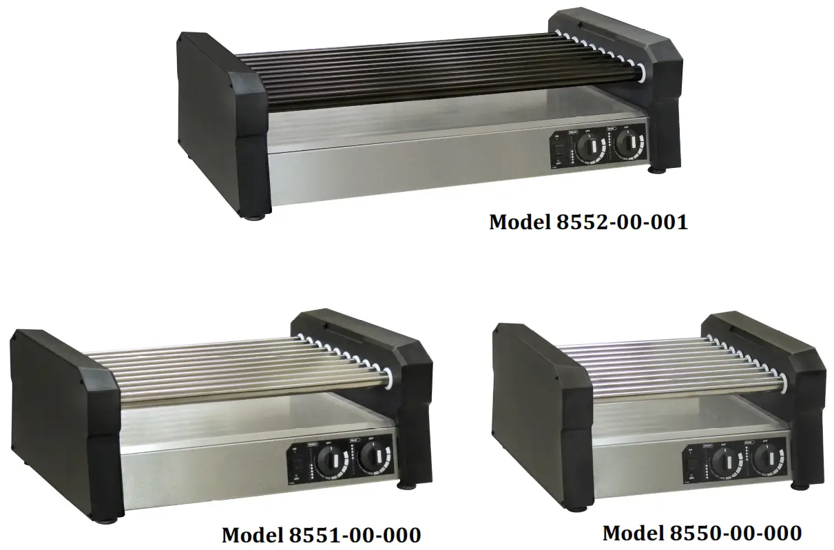 GOLD MEDAL 8552 00 001 hot Diggity Pro X Roller Grill Non Stick Rollers