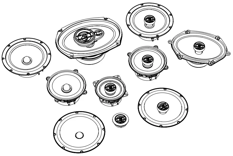 AUDITOR ACX 100 Door Dash Coaxial Speakers