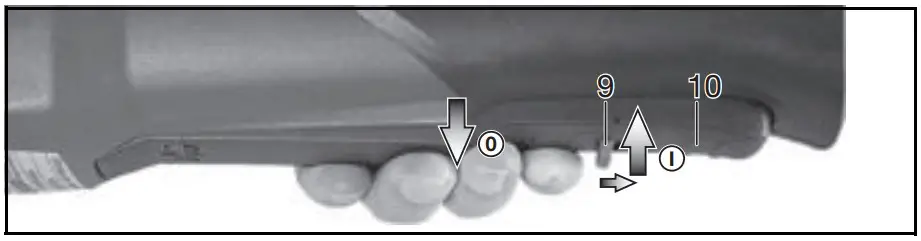 Machines with paddle switch