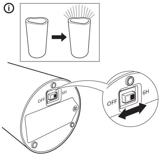 IKEA GODAFTON LED Block Candle Installation - The timer switches the light off automatically