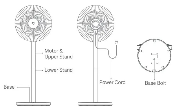 XIAOMI Smart Standing Fan 1C- Overview 1