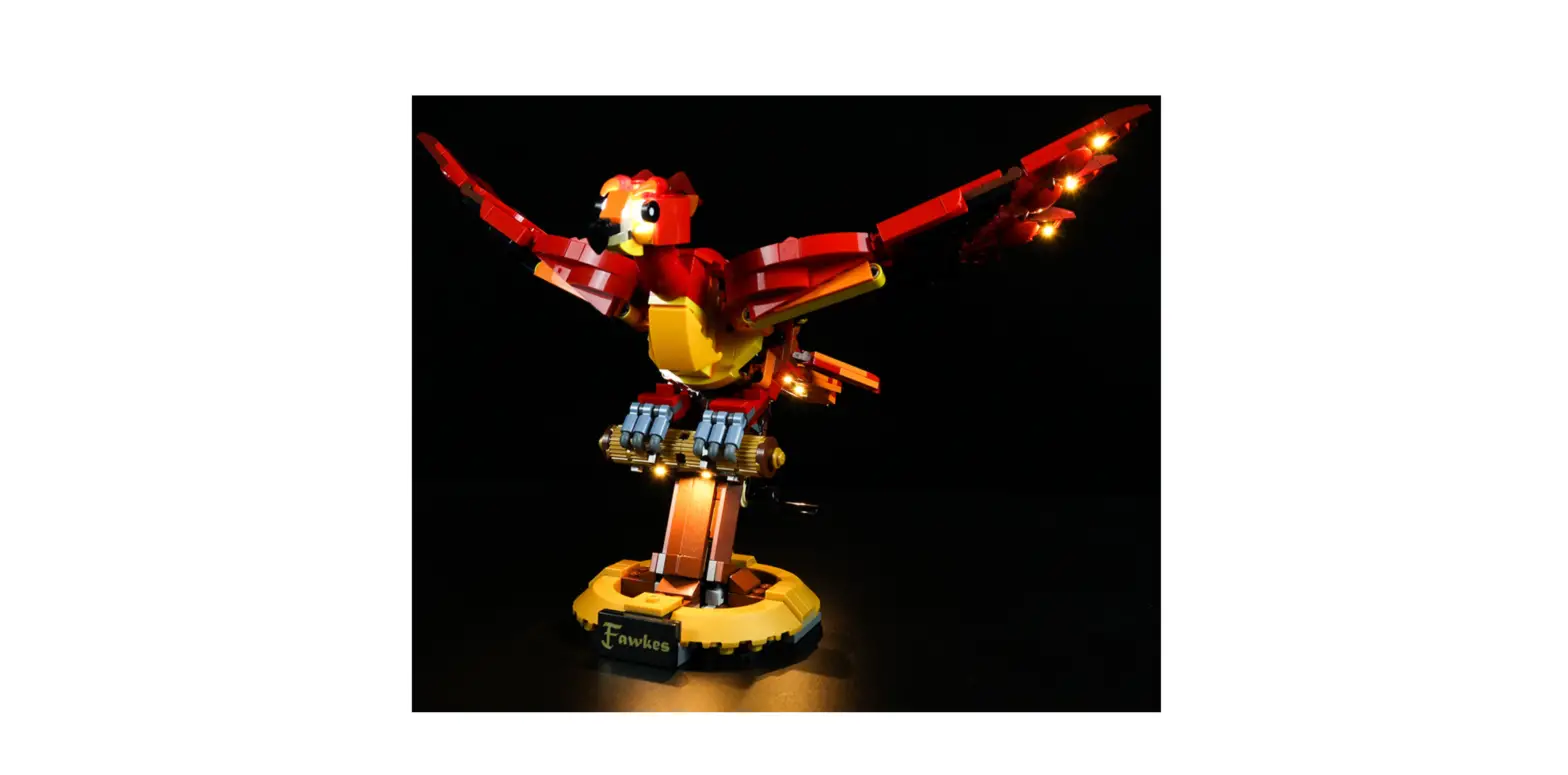 Game Of Bricks Light Kit For Fawkes, Dumbledore’s Phoenix 76394 Instruction Manual