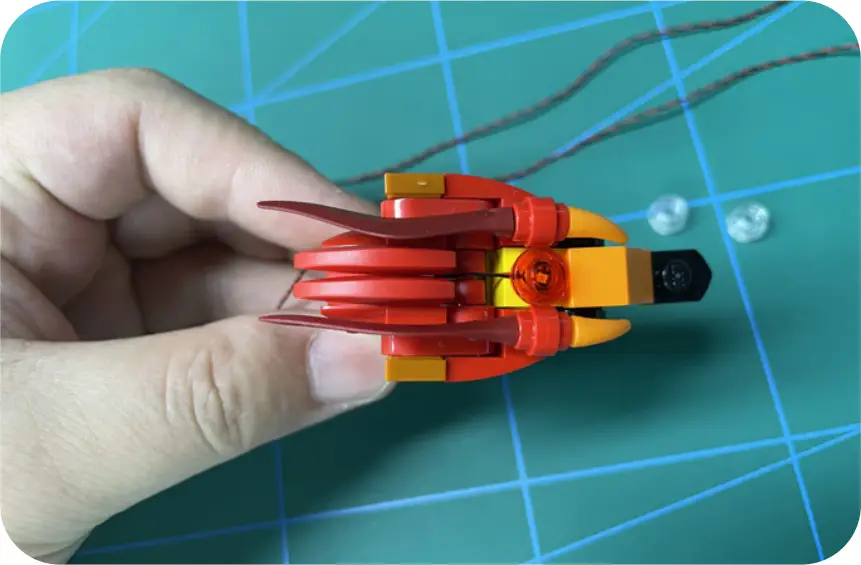 GAME OF BRICKS Light Kit for Fawkes, Dumbledore’s Phoenix Step 1_B